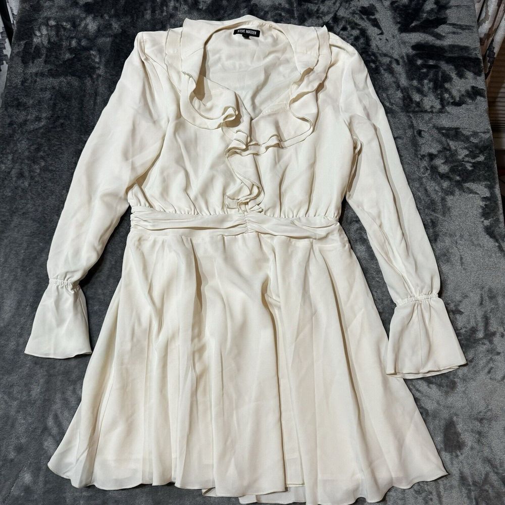 Steve Madden‎ farron ruffle dress in Whisper White Size XL